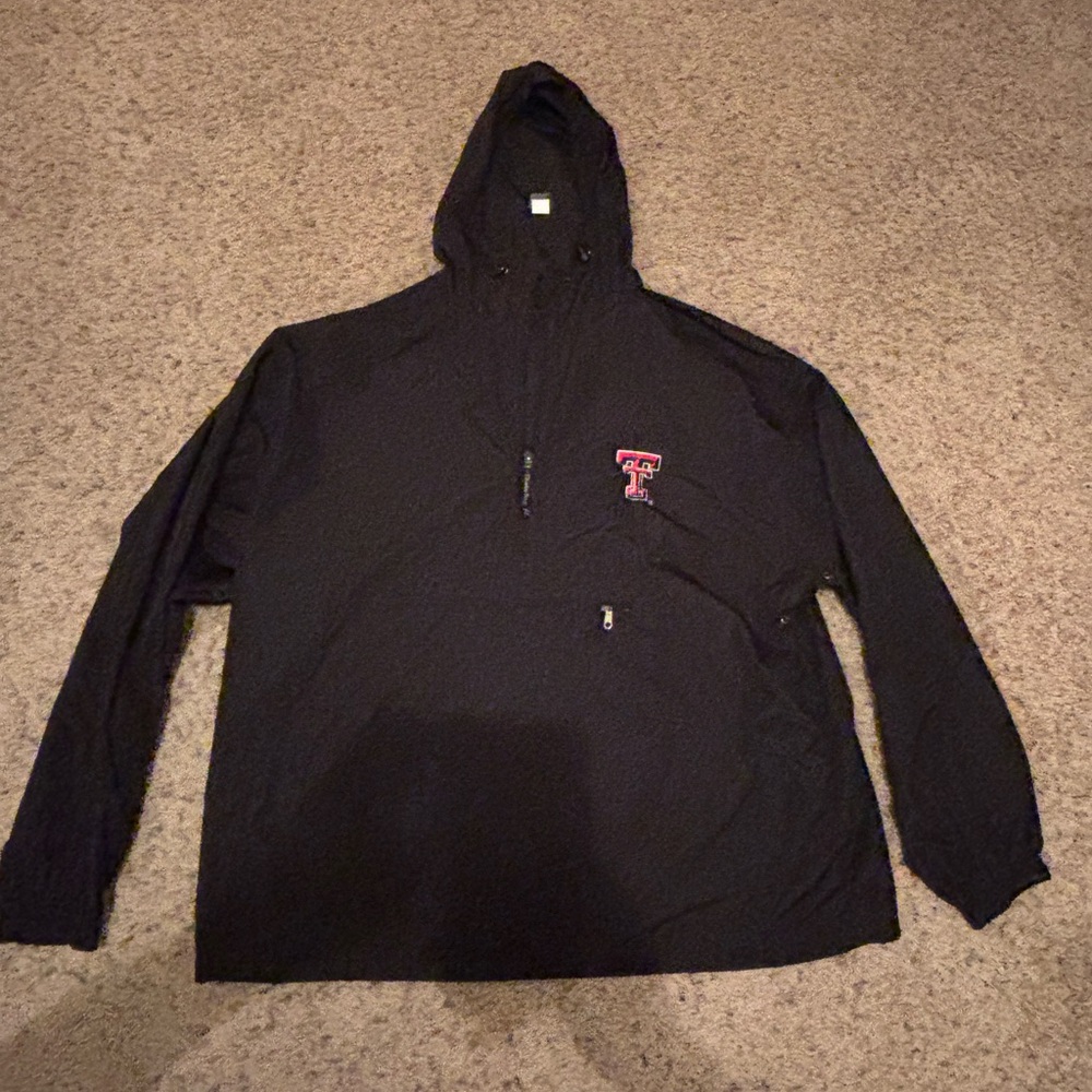 Texas Tech Charles River hooded rain jacket